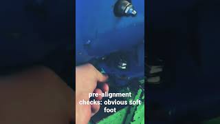 millwright Pre alignment check: obvious softfoot