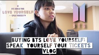 Buying BTS Love Yourself: Speak Yourself Tour Tickets | Vlog