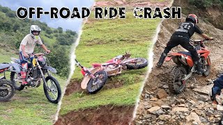 Dirt Ride with Crossfire Riders | all bike crash | gufa dada riding with @nishankhadka124