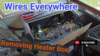 Wiring Mess, Removing front heater box. Found some issues. (Bus build # 8)