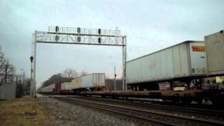 BNSF # 4000 West With Intermodal