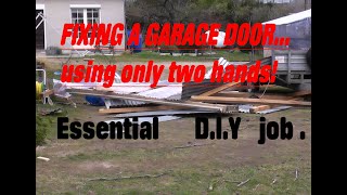 "GARAGE DOOR REPAIRS"   Essential DIY  plus hurricane 2010 pictures.    www.crackerbooks.fr