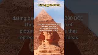 Hieroglyphs Facts - The System Of Writing Used By Ancient Egyptians #3 #shorts #egypt #ancientegypt