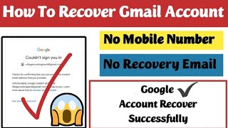 how to recover google account without any Verification 2024 | how to gmail id password