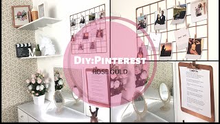 DIY : PINTEREST ROSE GOLD| Maxuellen Martins