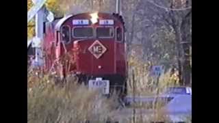 Morristown & Erie Railway freight train | Alco C-424 #18  | Morris County New Jersey | circa 1990