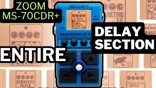 "Does New MS-70CDR+ Have The Best Multi FX Delays?" | Zoom MS-70CDR+|