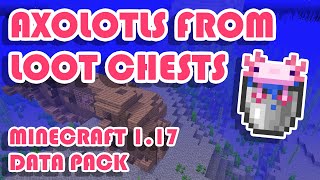 Obtain Axolotls in Survival! (Minecraft 1.17 Snapshot Data Pack)