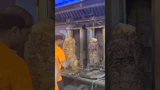 Install a shawarma kebab on the machine #spinningmachine #toronto #shawarmalovers #ontario #canada