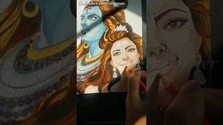 Shiv Parvati drawing 😍 #ytshorts #shorts #drawing #shiv #parvati #shortsfeed #like #art #subscribe