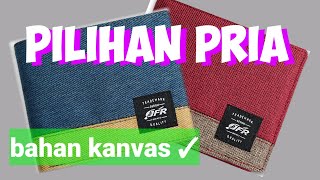 DOMPET PRIA TIPIS DI SHOPEE | Dompet Keren Murah Bahan Kain Kanvas