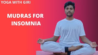 Yoga with Giri - Mudras for Insomnia || Beginner's yoga