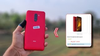 Rs.4100 only 😍 Poco f1 unboxing From cashify super sale grade : B #unboxingarmy