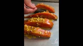 Only 5 ingredients Super Simple Salmon Recipe - Honey Mustard Glazed Salmon