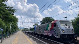 INV Pistoia-Bologna San Donato E494 552 🟩⬜️🟥 LocoItalia DBCI+HTR312 009 “Blues” a Bologna Mazzini!