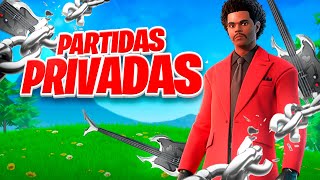 PARTIDAS PRIVADAS FORTNITE en directo AHORA (BATALLAS DE OUTFIT) jugando en vivo con premios