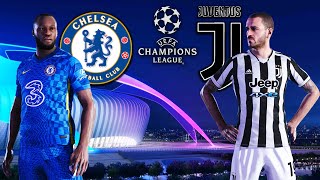 Chelsea vs Juventus ● Champions League Highlights | eFootball 2022 Prediction