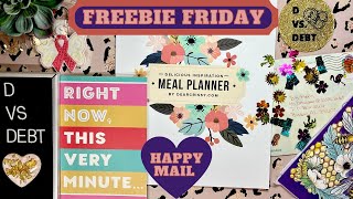 Freebie Friday: meal planner & workout tracker printables, plus happy mail! 💌