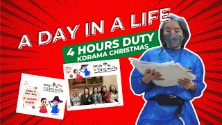 a day in a life of a dialysis nurse: 4 hours duty, kdrama theme Christmas, samgyupsal dinner