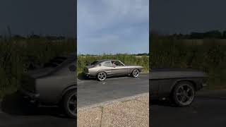 Ford Capri 1969 mk1 v8 exhaust sound , 5.7L small block Chevy conversion