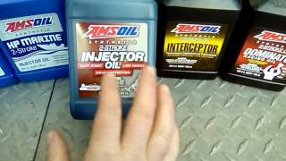 Amsoil 2 stroke line up with focus on Saber Pro