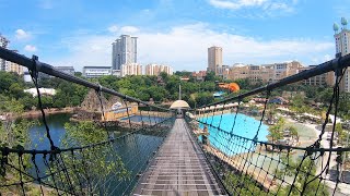 World's Longest Suspension Bridge at Sunway Lagoon Theme Park