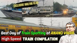 *High Speed Skips* at आनंद विहार स्टेशन 😀 | #railfanning Day | #rajdhaniexpress #vandebharatexpress