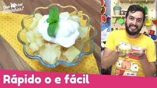 ABACAXI GREGO NA AIFRYER | Receita fácil e rápida para a visita de domingo