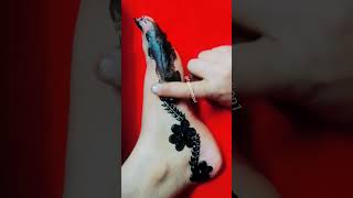 Amazing reverse leg mehndi।।beautiful foot mehndi design।।easy leg mehndi design।।latest mehndi