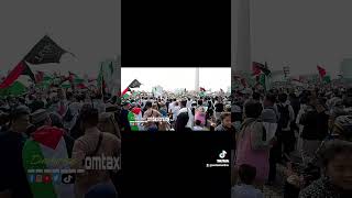 Free Palestine in Monas Jakarta ll Palestina