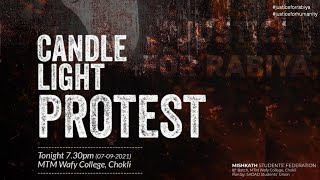 #JusticeForRabiya | Candle Light Protest | Mishkath Students | MTM MEDIA | #shorts