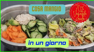 Cosa mangio in un giorno: 70% vegetale crudo