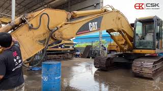 Excavator in Rainy season