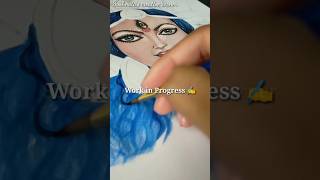 Drawing Maa Durga 🙏 || work in progress #drawing #art #durgapuja #maadurga #ytshorts #shorts