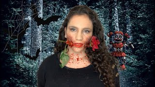 MAQUILLAGE HALLOWEEN 2019 l Rose 🥀 tuto makeup