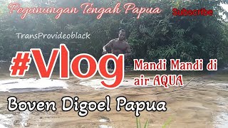 🛑Vlog Boven Digoel Papua bathing in the mountainous forest of Papua. #Vlog #AlamPapua #Bovendigoel.