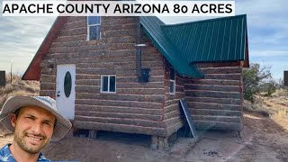 80 Acres In Apache County Arizona, Log Cabin etc