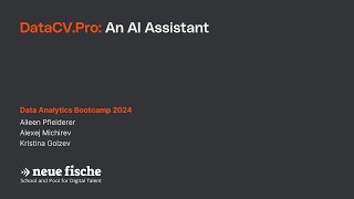 DataCV.Pro: An AI Assistant in creating an effective CV. Data Analytics Bootcamp Final Project