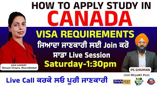 Live Canada Visa Show | Visa Requirements Call Now 99156-0332 Join Our Session 1:30 pm