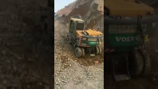 Volvo Excavator On Power 💥 #hardwork