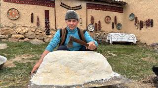 Whole LAMB Cooked under a thick layer of SALT in the Uzbek Village