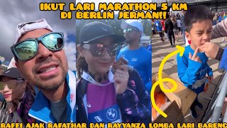 BERNIAT HIDUP LEBIH SEHAT, RAFFI BOYONG GIGI DAN KEDUA ANAKNYA IKUT LARI MARATHON DI JERMAN