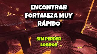 Encontrar FORTALEZA en Minecraft BEDROCK - MUY FÁCIL