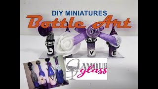 DIY MINIATURE Bottle Art- 1/6th Scale