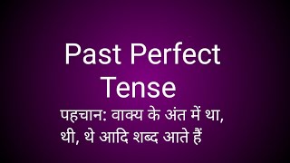 Past Perfect Tense in English Grammar