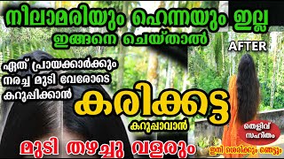 നീലമാരിയും ഹെന്ന പൊടിയും വേണ്ട നരച്ച മുടി ഇങ്ങനെ ചെയ്താൽ മതി /poppy vlogs/malayalam