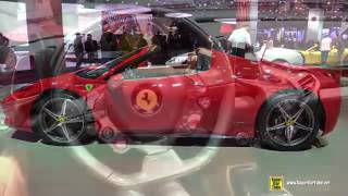 2015 Ferrari 458 Spider   Exterior and Interior Walkaround   2014 Paris Auto Show