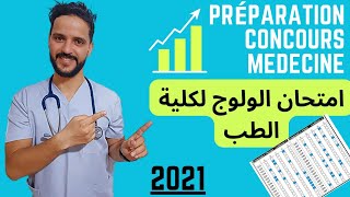 Préparation concours médecine 2021 تصحيح إمتحان كلية الطب 2021 (الرياضيات)