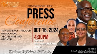 PLP Press Conference | October 16th, 2024 | KN WHOOP