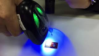 Reading Invisible barcode under UV light